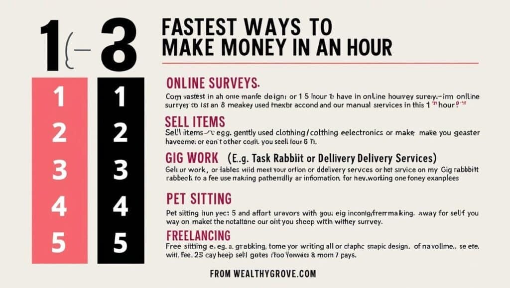 FASTEST WAY TO MAKE MONEY IN ONE HOUR